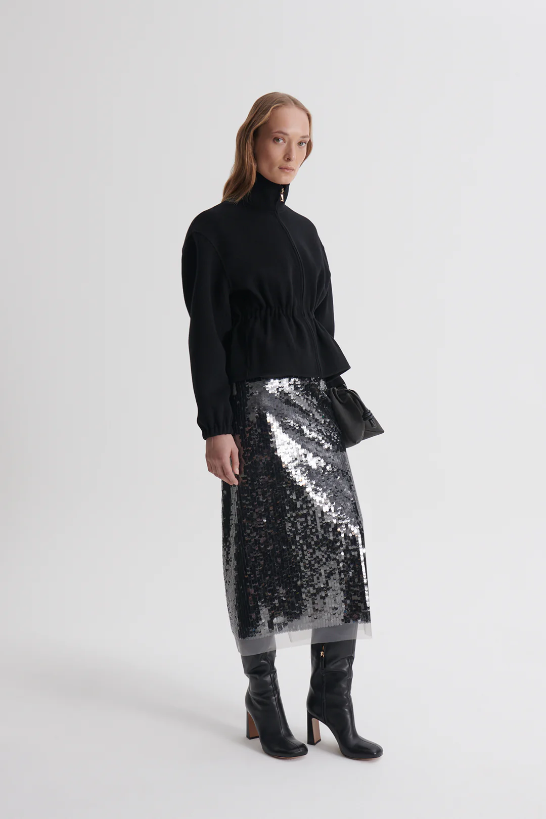 WOOL FUNNEL NECK JACKET - Image 6