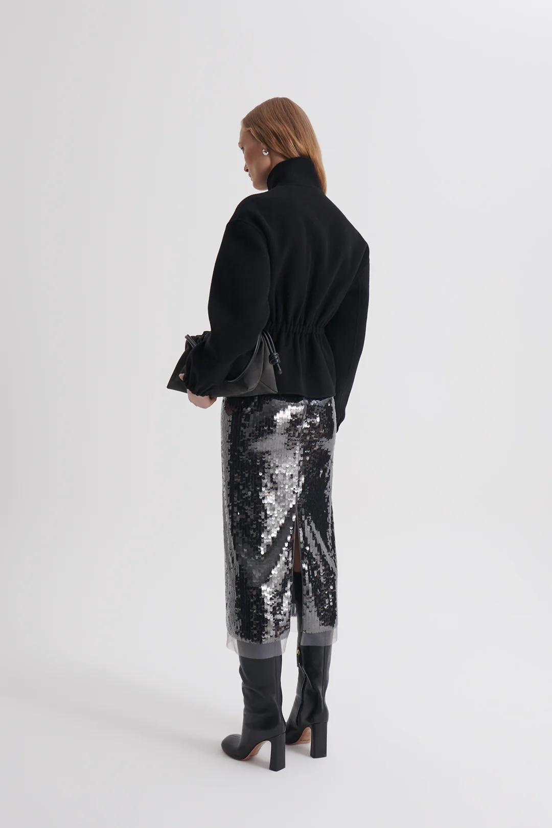 WOOL FUNNEL NECK JACKET - Image 7