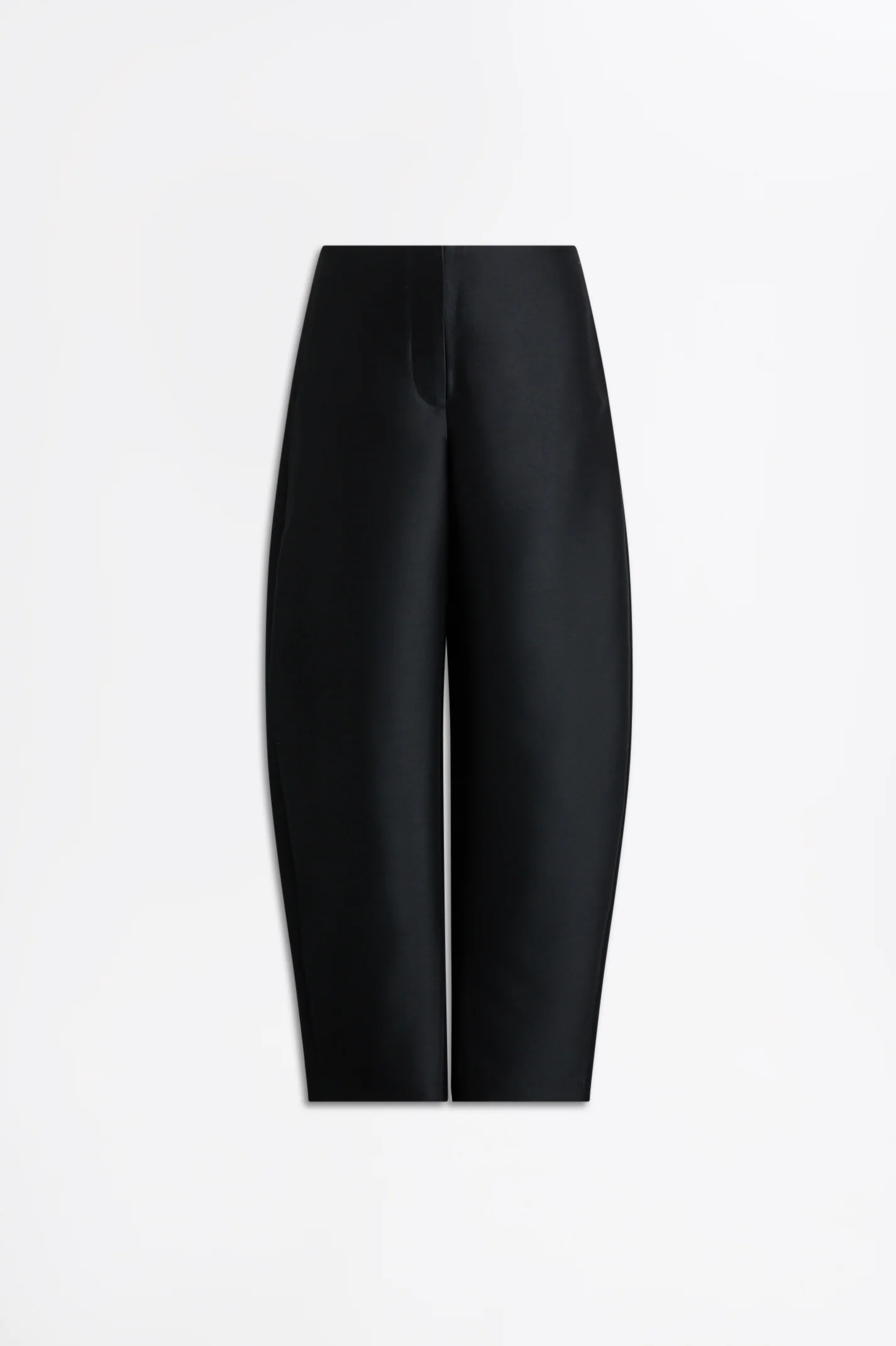 WOOL SILK BARREL LEG TROUSER - Image 2