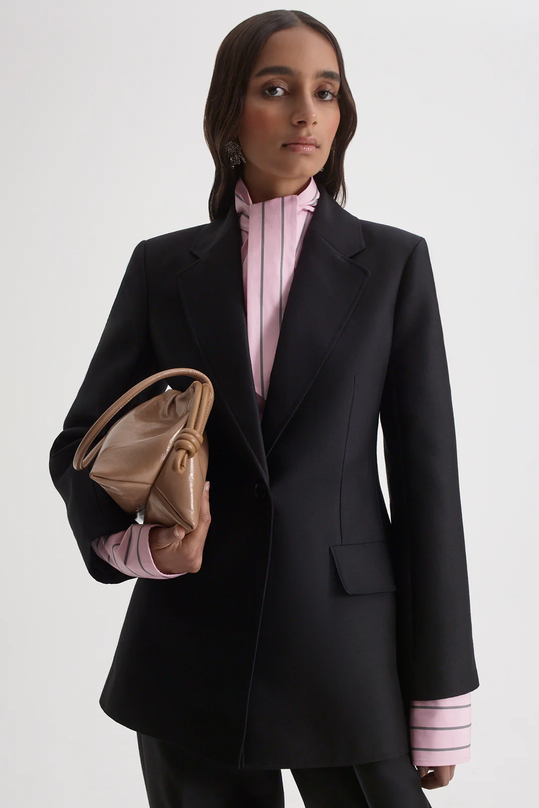 WOOL SILK TAILORED JACKET - Image 3