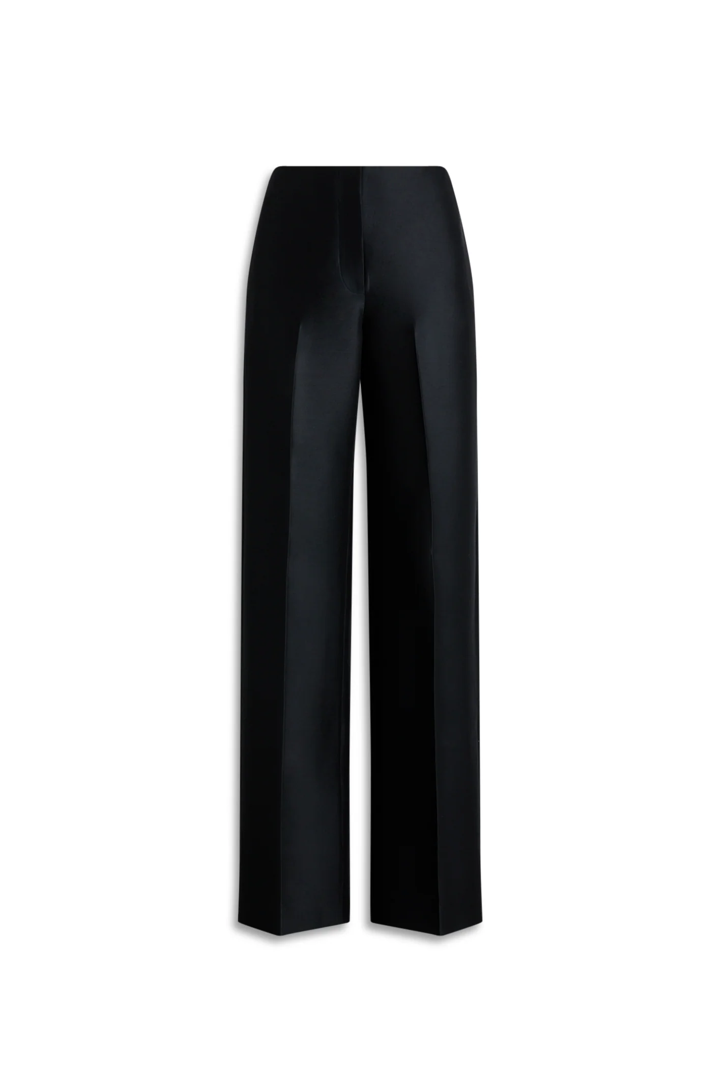 WOOL SILK TAILORED TROUSER