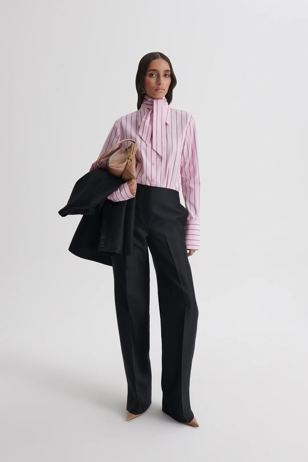 WOOL SILK TAILORED TROUSER - Image 3