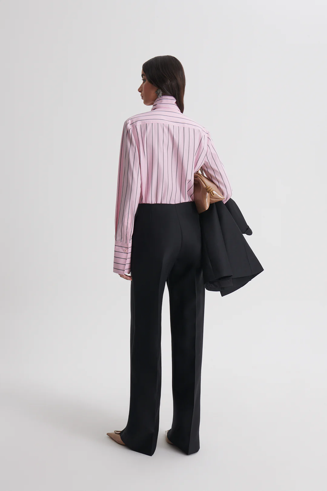 WOOL SILK TAILORED TROUSER - Image 5